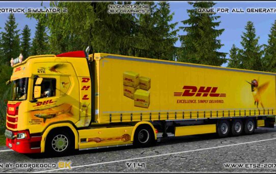 Combo Scania R NG DHL 1+3