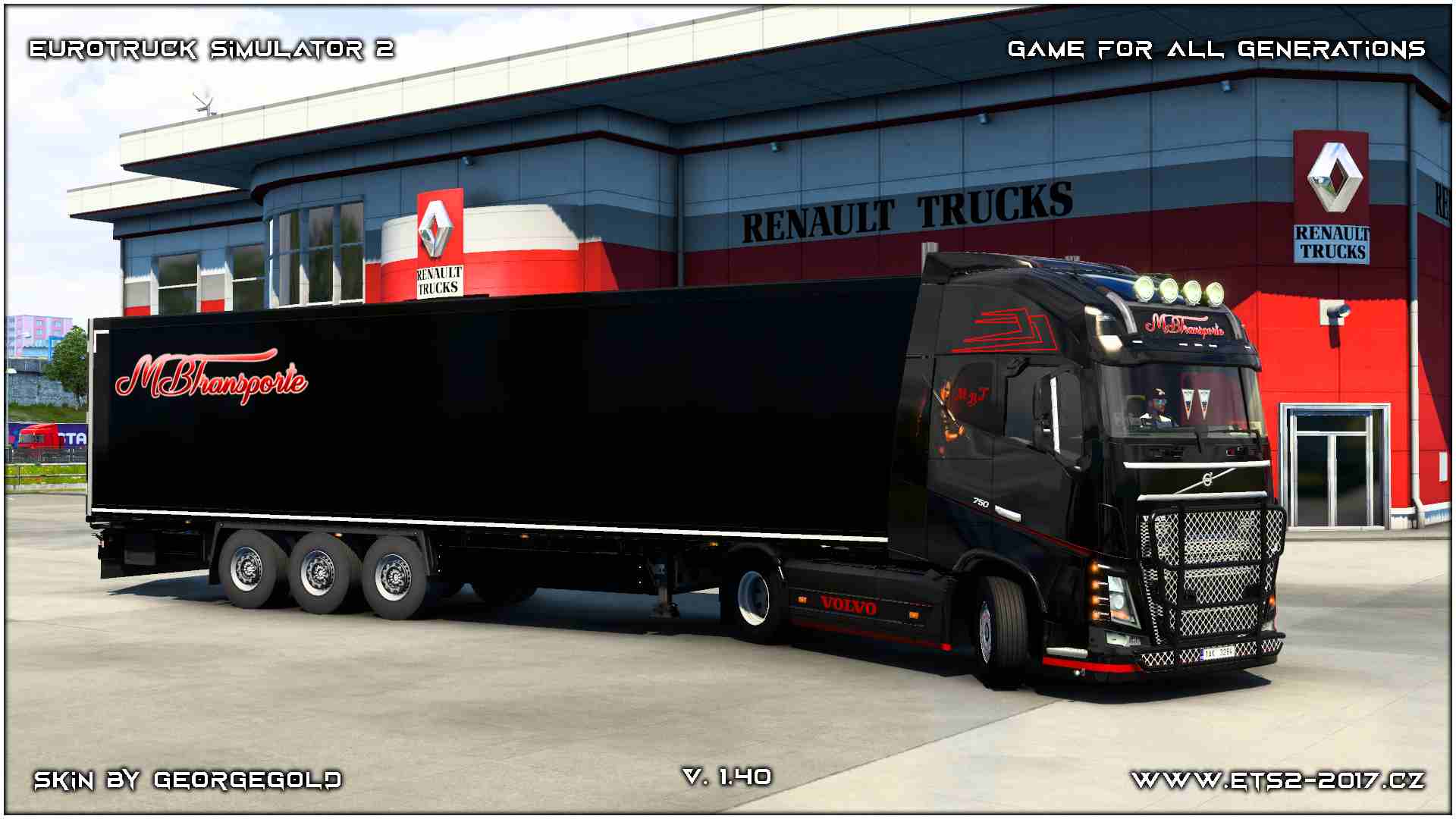 Combo Volvo FH 2012 MB Transporte Black Red