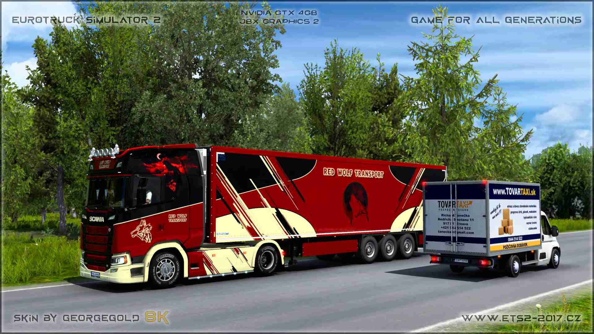 Combo Scania S NG Red Wolf Transport